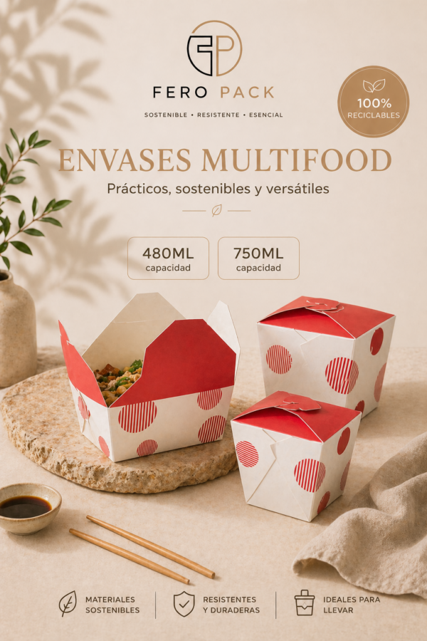 INICIO envase multifood de cartón premium